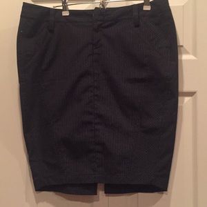 DKNY Jeans Pin Stripe Pencil Skirt